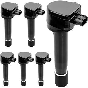 UF603 Ignition Coils & Iridium Spark Plugs Set of 6 Compatible with Honda Odyssey Honda Accord 2012 Honda Crosstour, Acura RL TL TSX ZDX MDX RDX Replace# C1624, GN10426, 5C1681, E1103