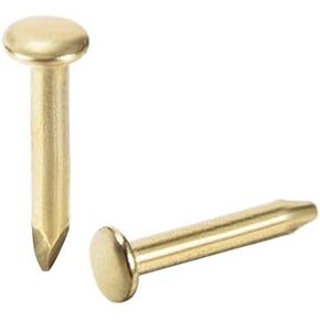 uxcell Small Tiny Hardware Nails Iron 1.2X6mm(DxL) for DIY Decorative Wooden Boxes Accessories Gold Tone 200pcs
