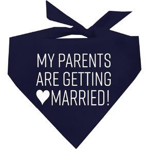 My Parents are Getting Married Printed Dog Bandana (Assorted Colors)