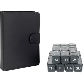 e-Pill 5 Times a Day x 7 Day Large Weekly Pill Organizer, Vitamin and Medicine Pill Box - with Discreet Case