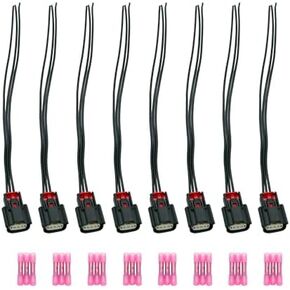 9U2Z14S411EA 8PCS Ignition Coil Connector Plug Compatible with V6 V8 Flex 150 2013-2019