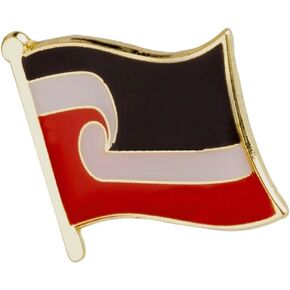 National Māori Maori Flag Tino Rangatiratanga New Zealand 0.66" Enamel Pin