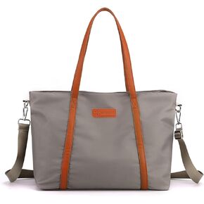 Wxnow Women Laptop Tote Bag Nylon Handbag Purse Shoulder Bag