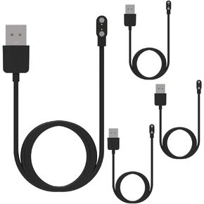 4 قطع من ملحقات الساعة الذكية لشواحن سوداء متوافقة مع شاحن الساعة الذكية Da Fit، وكابل شاحن USB بديل بطول 3.3 قدم للساعة الذكية مع كابلات الساعة الذكية لتطبيق Da Fit in Kuwait