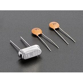 Adafruit 16 MHz Crystal + 20pF capacitors [ADA2215]