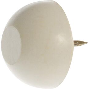 57181 1/2-Inch Rubber Tack Bumper White, 15-Pack