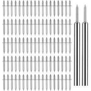 250 Pcs Double-Head Skirting Thread Seamless Nail, Double-Headed Nails, Invisible Screws & Nail-Specific Sleeve Tool, Seamless Skirting Thread Nails with Solid Wood Baseboard.