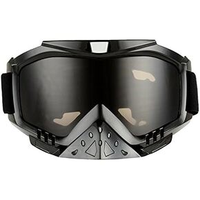 Adult Motorcycle Off-Road Dirt Bike Street Bike Motocross Goggles (Tawny)