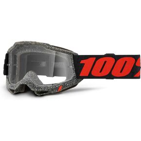 100% Accuri 2 Goggles - Eyewear for Motocross & Mountain Biking - Goggles for Dirt Bikes, Motorcycles & Bike Sports - Clear Lens