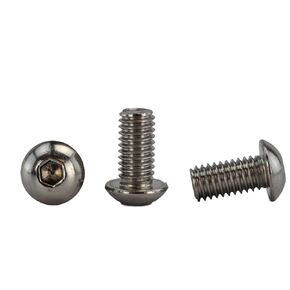 Stainless 3/8-16 x 1-3/4" (3/4" to 3" Available) Socket Button Head Cap Screws, Full Thread, Hex Drive, Stainless Steel 18-8, Coarse Thread (3/8-16 X 1-3/4), 25pc
