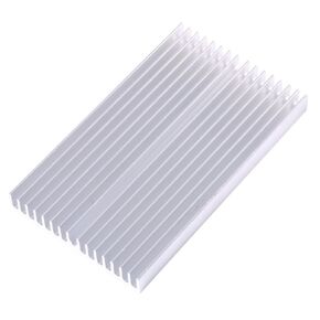 Heatsink, 100x60x10mm PCB Heatsink, Aluminum Heatsink Cooler Cooling Fin, DIY Grille Shape Heat Sink Chip for Computer LC Led Power Transistor