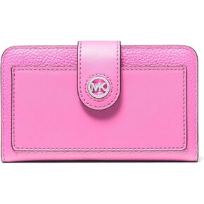 Michael Kors Women's Mk Charm Medium Tab Pocket Billfold, Cerise