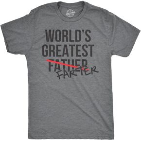 Mens Worlds Greatest Father Farter T Shirt Funny Gift for Dad Sarcastic Humor