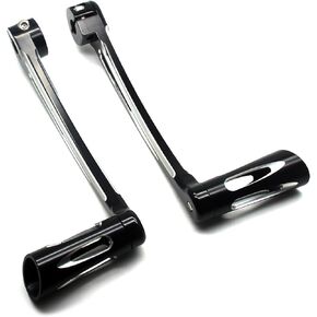 MZS Motorcycle Heel Toe Gear Shift Lever, 1986-2024 Touring Front Rear Shifter Pegs Levers Arms Black Compatible with Electra Street Tri Glide Road King Softail CVO Ultra Freewheeler