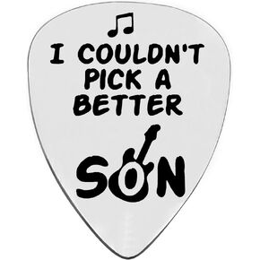 Son Gifts from Mom Dad Son Guitar Pick Musician Gift Ideas for Son Birthday Gifts from Mom Dad Graduation Gift for Son Christmas Gift for Musician Guitar Player Son