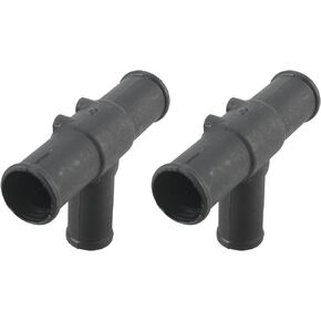 2 Pcs Heater Hose Tee Connector T Pipe 87248-60460 for Toyota for Land Cruiser for Sequoia for Sienna