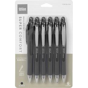 Office Depot Onpoint Ballpoint Pens Back of 6