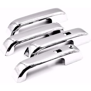 Chrome 4 Door Handle Cover Covers Compatible with 15-19 Ford F-150 & 17-20 F-250/F350 Super Duty with Samrt Keyhole