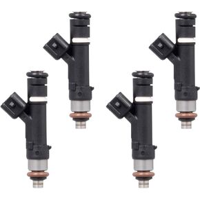 Fuel Injector 12 Holes Compatible with Ford Escape Fusion Transit Connect Lincoln MKZ Mercury Mariner Milan Mazda Tribut 2.5L I4 Replaces OE 0280158162 FJ999 9E5Z9F593A 822-11210 (Set of 4)