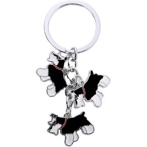 سلسلة مفاتيح للحيوانات الأليفة، ثلاثة كلاب لطيفة على شكل قلادة جميلة على شكل كلب، حقيبة مفاتيح معدنية للحيوانات الأليفة كهدية عيد ميلاد in Kuwait