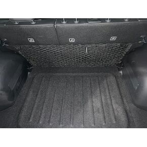Back Seat Style Automotive Elastic Trunk Mesh Cargo Net for Kia NIRO 2023-2024 - Premium Trunk Organizer and Storage - Luggage Net for Crossover - Best Car Organizer for Kia NIRO EV