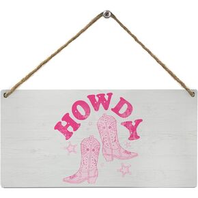 Mtrgdn Long Live Cowgirls,Retro Western Cowgirl Wood Wall Decor,Trendy Preppy Wooden Sign Plaque Wall Hanging for Girls Room College Dorm Bedroom 12x6 inch
