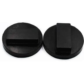 Jack Pad Universal for BMW and Mini Slotted Rubber Jack Pad Frame Rail Protector Square Polyurethane Jack Block (2 PCS)