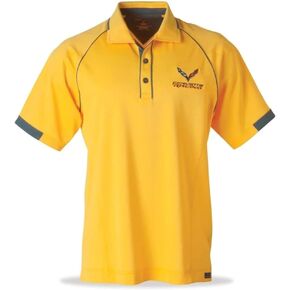 C7 Corvette Racing Aloha Snag Resistant Polo - Yellow : Stingray