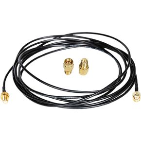 SaferCCTV 6M/20ft Rg174 Antenna Extension Cable RP-SMA Male to Female Connector for LAN Router Bridge & Other External Antenna Equipment with Coaxial Coax Adapter