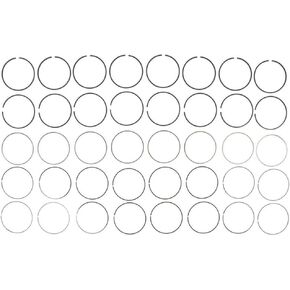 Mahle 41859CP Moly Ring Set (GMC Trk 4.8L/5.3L 1999-2002), Standard