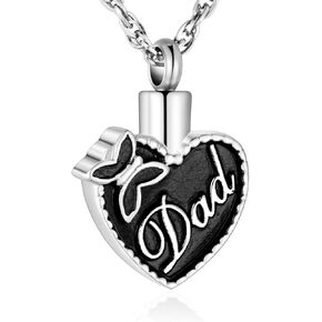 XIUDA جرة قلادة أبي الرماد قلادة قلادة الحرق للرماد فراشة مجوهرات جنائزية-يطير مع الفراشات in Kuwait