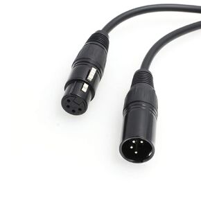 XLR 4 Pin Male to XLR 4 Pin Female Power Cable for Camera Monitor Practilite 602 DSLR Camcorder