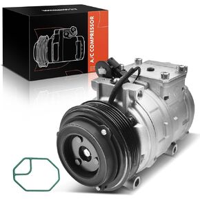 A-Premium AC Compressor with Clutch Compatible with BMW E36 323i 323is 325i 325is 325iX 328is, 525i 525iT 530i 540i, 740i 740iL 750iL, 840Ci 850i, M3