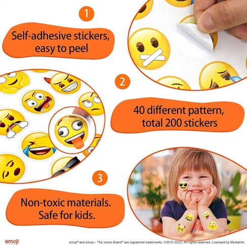 Emoji Stickers for Kids Emotion Sticker for Teacher Classroom Rewards 200Pcs in Saudi Arabia