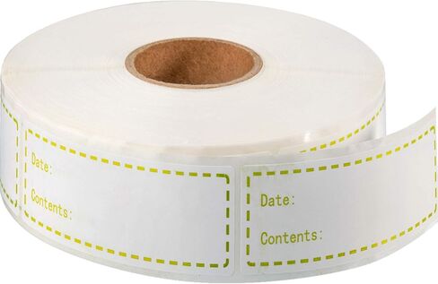 1000 Pieces 1 x 3 Inch Food Storage Freezer Sticker Removable Refrigerator Freezer Labels in Kuwait