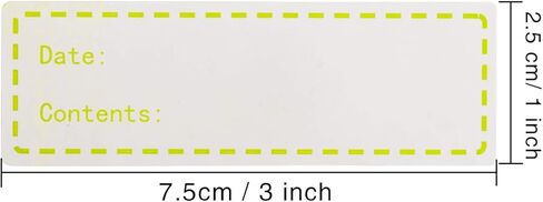 1000 Pieces 1 x 3 Inch Food Storage Freezer Sticker Removable Refrigerator Freezer Labels in Kuwait