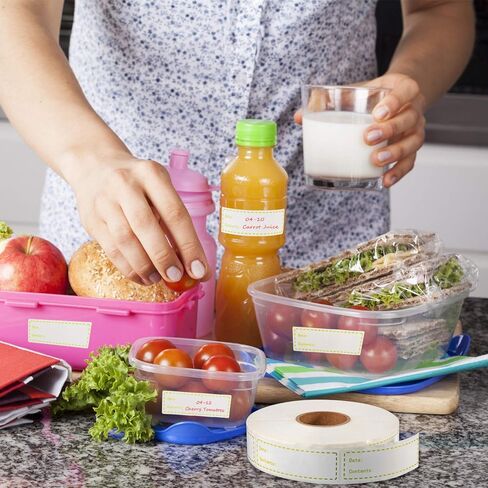 1000 Pieces 1 x 3 Inch Food Storage Freezer Sticker Removable Refrigerator Freezer Labels in Kuwait