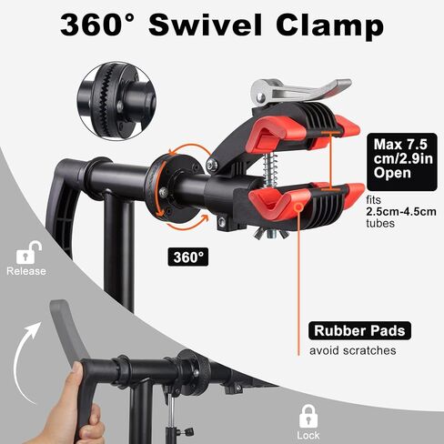 حامل إصلاح الدراجة Zacro بحد أقصى 66 رطلاً، حامل دراجة قابل للطي للصيانة، حامل عمل الدراجة قابل للتعديل مع صينية أدوات مغناطيسية، حامل إصلاح دراجات الطرق الجبلية الثقيلة MTB لمتجر المنزل in Kuwait