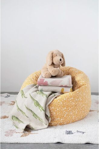 Creative Co-Op Recycled Cotton Blend Baby Blanket with Jaguars in Saudi Arabia