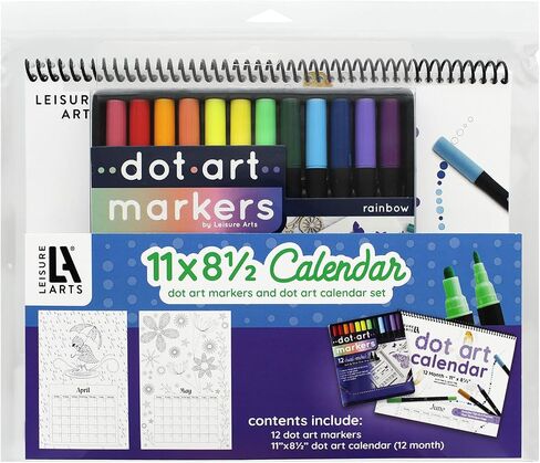 Leisure Arts Dot Art Animal Color Book, 5"x7", Dot Art, Dot Marker Book, Dot Art Activity Book, Dot Book, Dot Coloring Book, Dot Paint Book, Dot Art Book, Dot Markers Coloring Book in Saudi Arabia