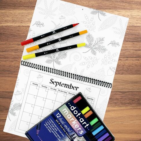 Leisure Arts Dot Art Animal Color Book, 5"x7", Dot Art, Dot Marker Book, Dot Art Activity Book, Dot Book, Dot Coloring Book, Dot Paint Book, Dot Art Book, Dot Markers Coloring Book in Saudi Arabia