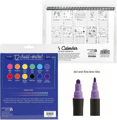 Leisure Arts Dot Art Animal Color Book, 5"x7", Dot Art, Dot Marker Book, Dot Art Activity Book, Dot Book, Dot Coloring Book, Dot Paint Book, Dot Art Book, Dot Markers Coloring Book in Saudi Arabia
