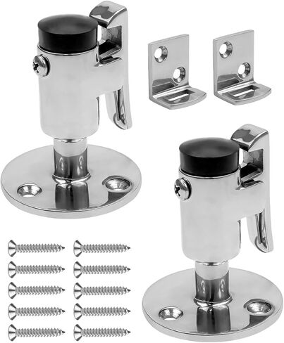 Door Stopper Catch Set Marine Grade 316 Stainless Steel, Heavy Door Holder Catch Hatch Stopper Soft Stop Keep Door Open Surface Mirror Reflection for Marine Doors Yacht Boat Ships Motorhome 1PCS in Saudi Arabia