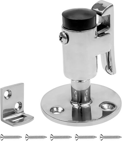 Door Stopper Catch Set Marine Grade 316 Stainless Steel, Heavy Door Holder Catch Hatch Stopper Soft Stop Keep Door Open Surface Mirror Reflection for Marine Doors Yacht Boat Ships Motorhome 1PCS in Saudi Arabia