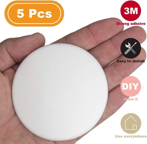 3 Inch Door Stopper Wall Protector Shield Self Adhesive Handle Bumper Rubber Stop (Clear-2 pcs) in Saudi Arabia