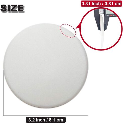 3 Inch Door Stopper Wall Protector Shield Self Adhesive Handle Bumper Rubber Stop (Clear-2 pcs) in Saudi Arabia