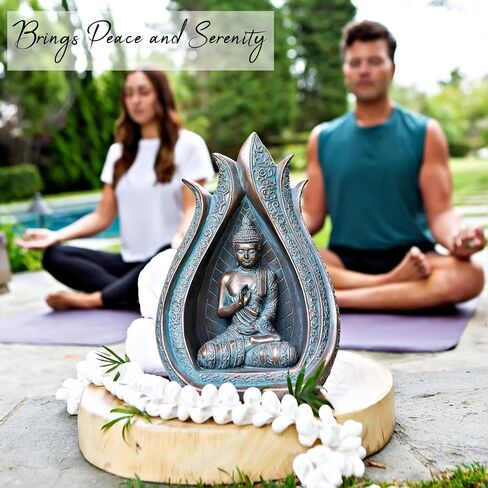 25DOL Buddha Statues for Home. 8.6" Buddha Statue. Collectibles and Figurines, Meditation Decor, Spiritual Living Room Decor, Yoga Zen Decor, Hindu and East Asian Décor in Saudi Arabia