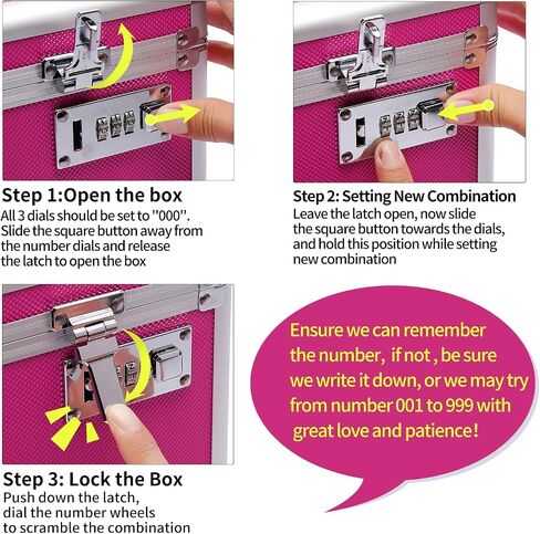 Locking Medicine Box with Portable Storage Case, 10.2''x 6.8''x 6.8'', Childproof Medication Lock Organizer, Lockable Box for Money, Documents & Meds (Brown/Small) in Saudi Arabia