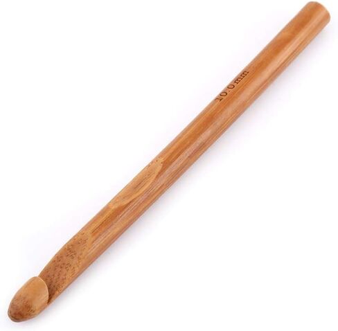 Bamboo Crochet Hooks, 20 Pcs Bamboo Hook Needles Kit with 8 Pcs 1.0mm-2.75mm Bamboo Flat Crochet Hooks 12 Pcs 3.0mm-10mm Rounded Crochet Hooks and Carry Case in Saudi Arabia