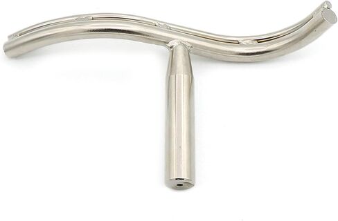 Silver Stainless Steel Lathe Tool Rest for Woodworking Wood Turning Lathe Turning Tool Curved-shaped Rest, 5/8" Diameter Post in Saudi Arabia